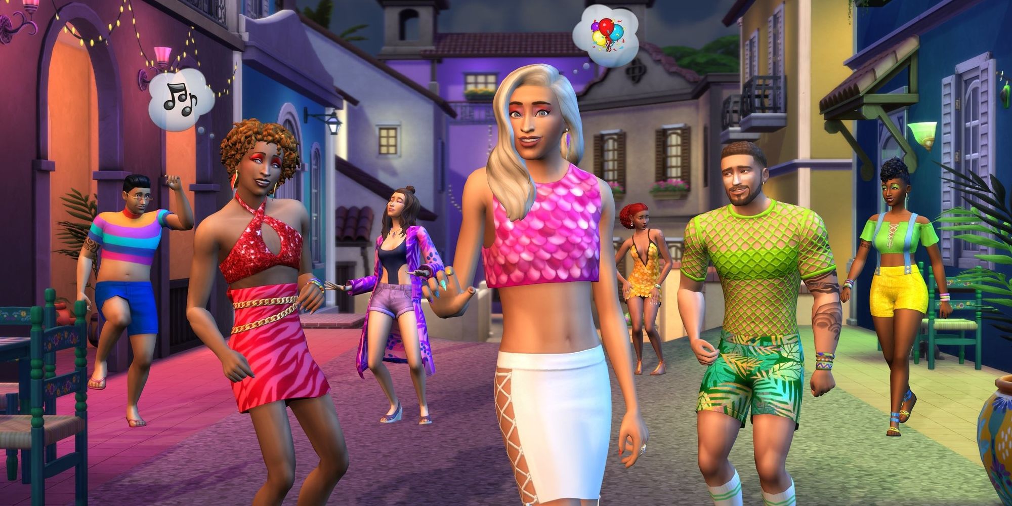 Sims 4 Carnaval Kit promo.