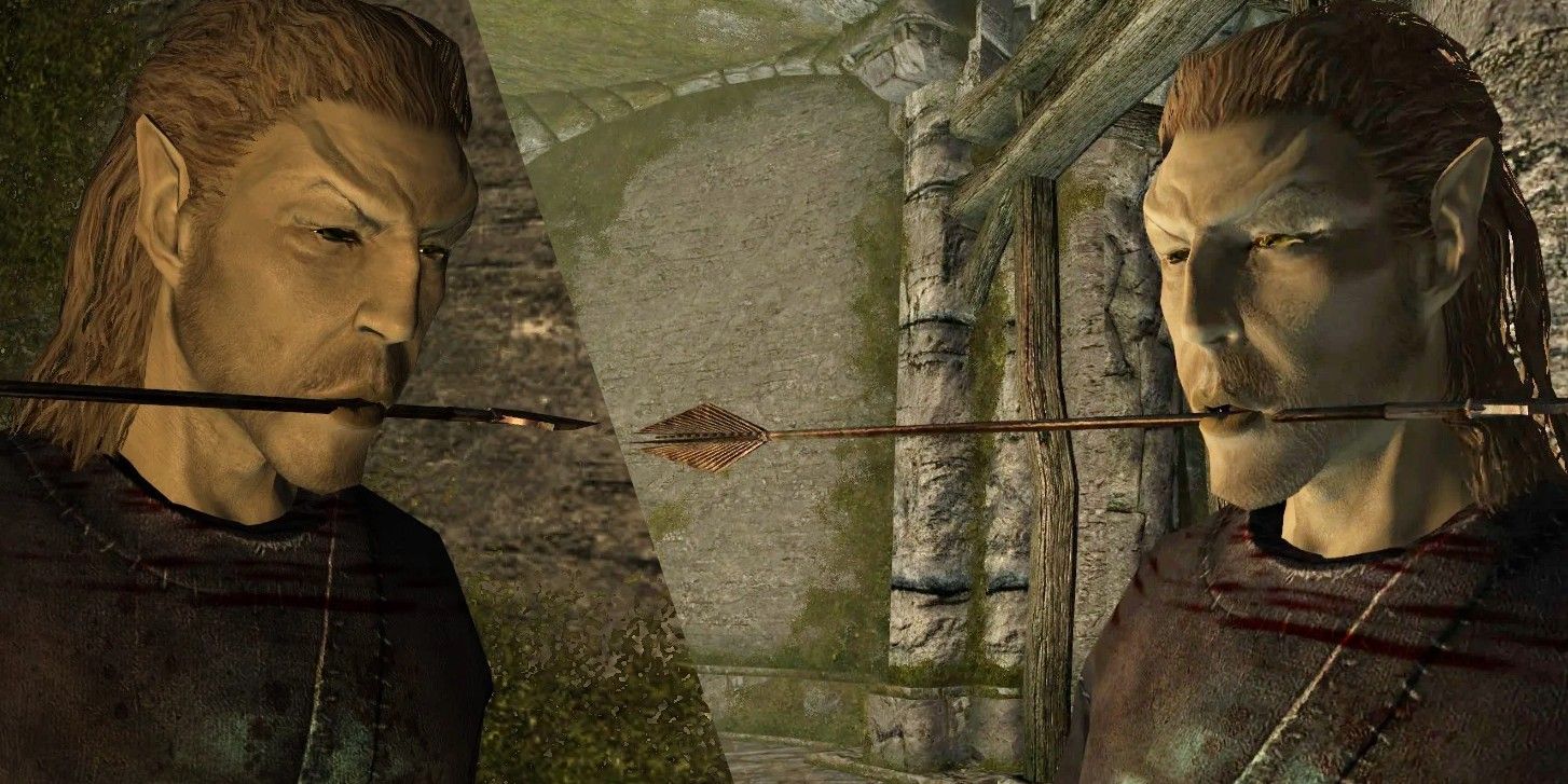 Skyrim Arrow Necromancer Teeth Caught