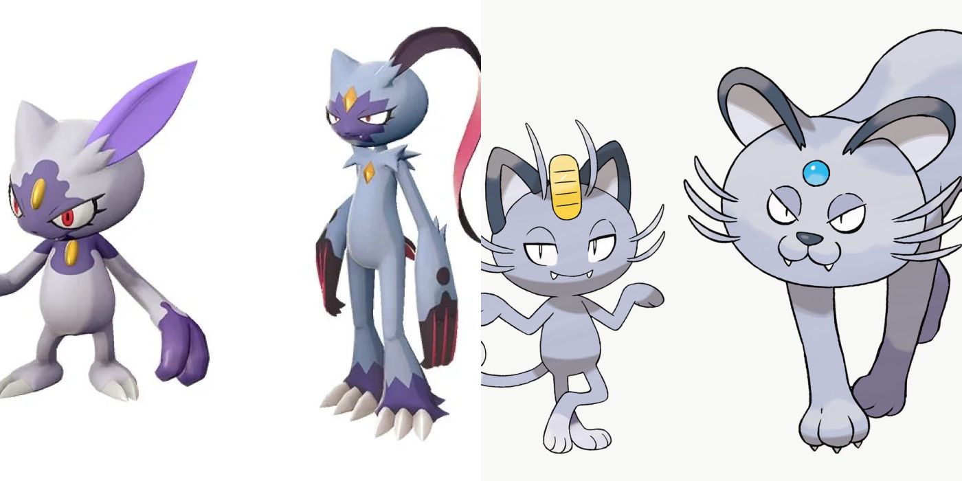 Sneasel and Sneasler and Alolan Meowth and Persian