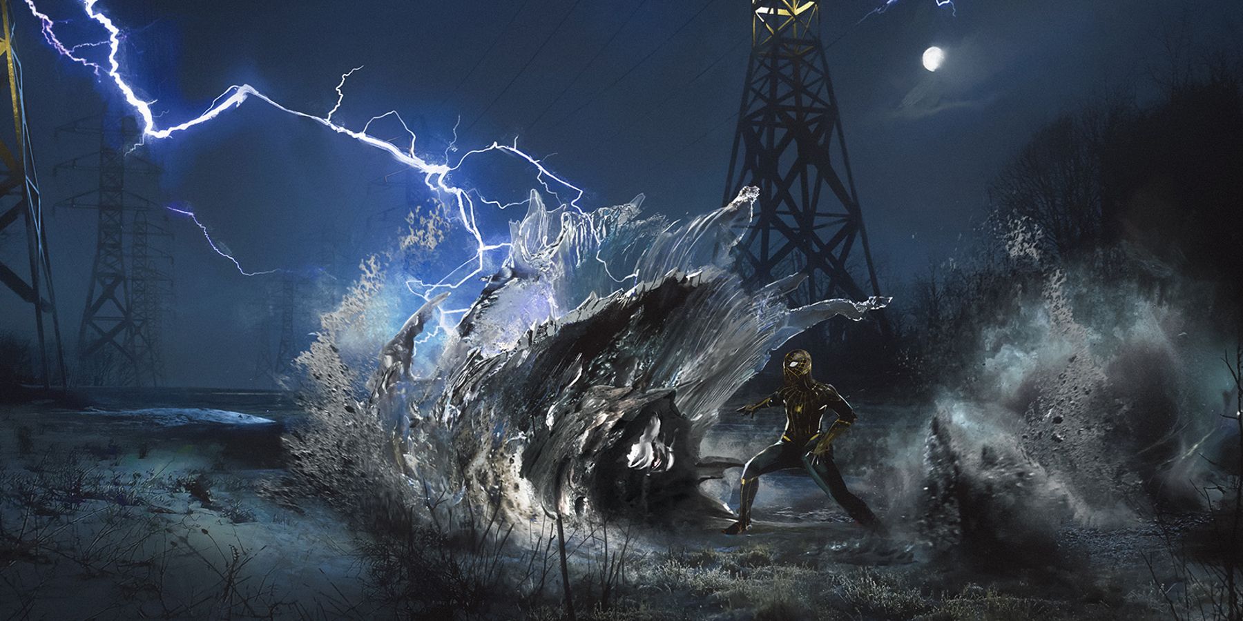 Spider Man No Way Home Concept Art Shows Changed Electro Fight