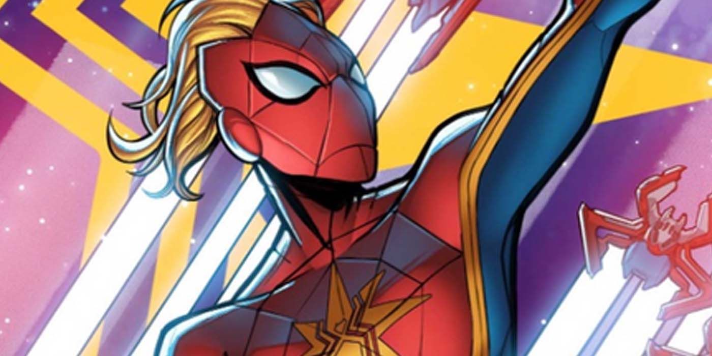 Captain Marvel Becomes Spider-Man In New Marvel Cover Art