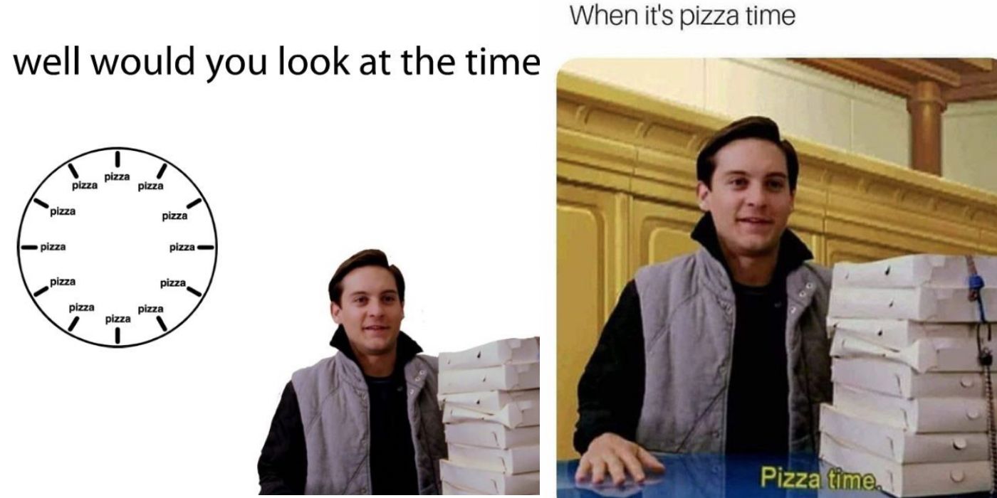 Spider-Man Pizza Time meme collage
