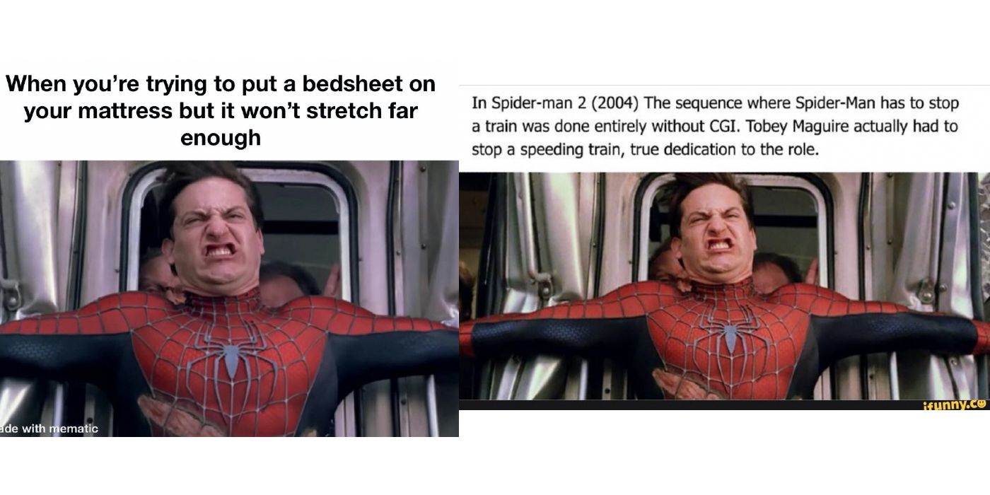 Spider-man train memes collage