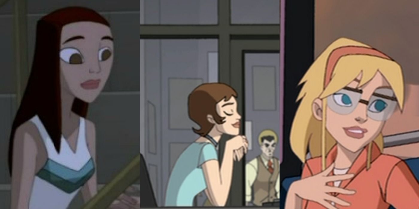Split Image of Liz Allen, Betty Brant and Gwen Stacy from Spectacular Spider-Man