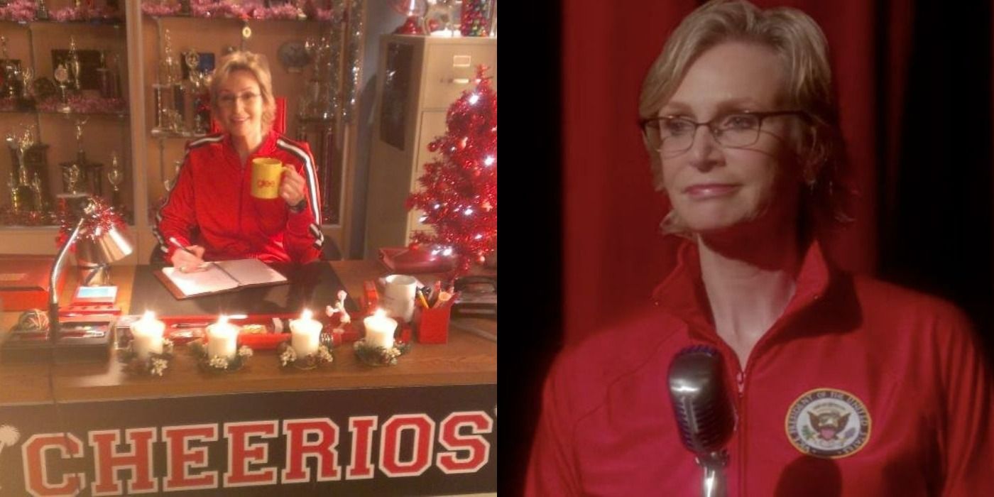 Split Image of Sue Sylvester in Glee
