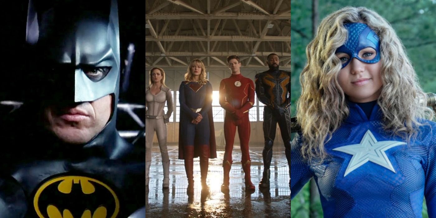Split image of Batman, The Justice League and Stargirl feature