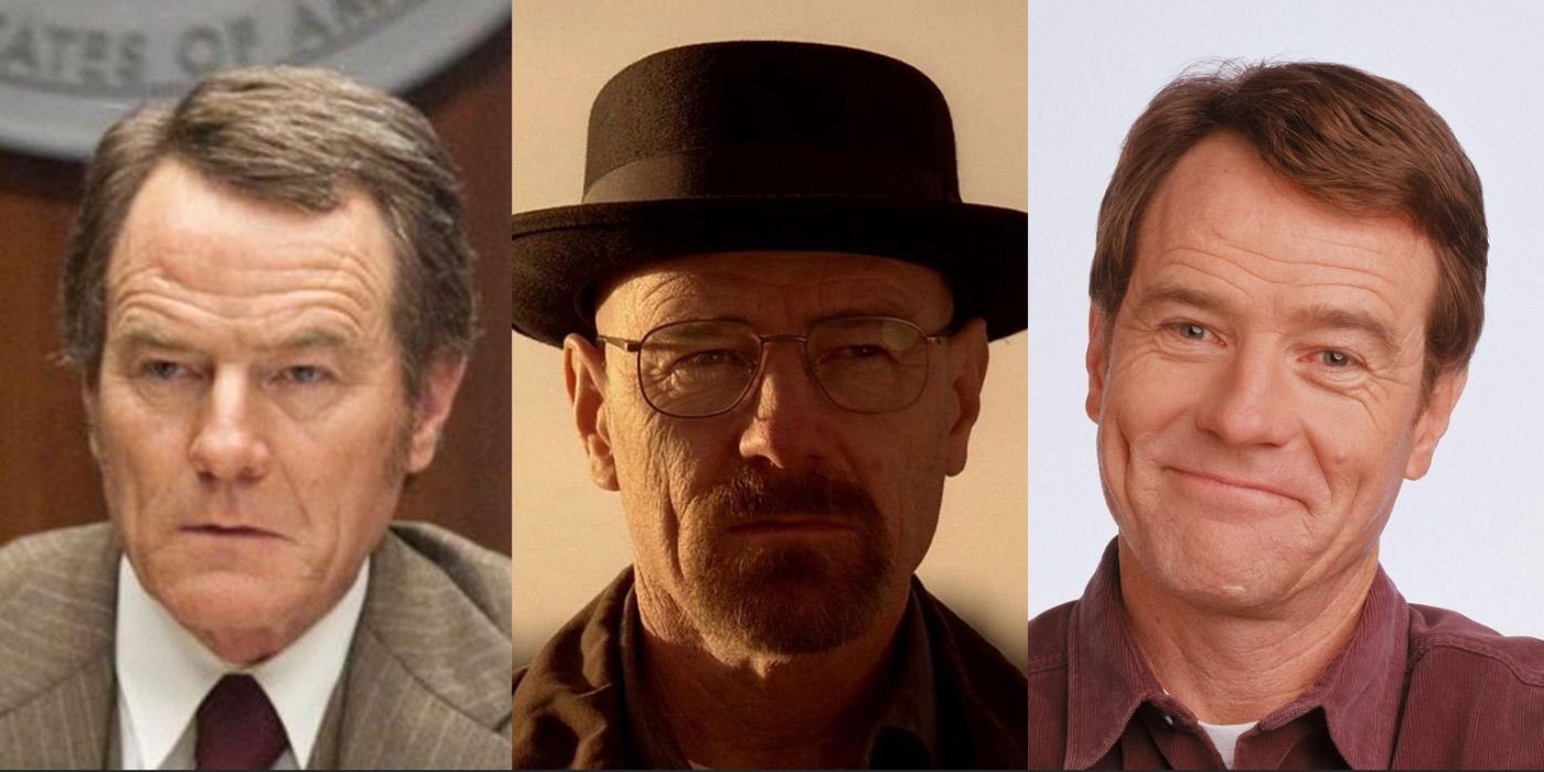 Split image of Bryan Cranston in Argo, Breaking Bad, and Malcolm Middle.