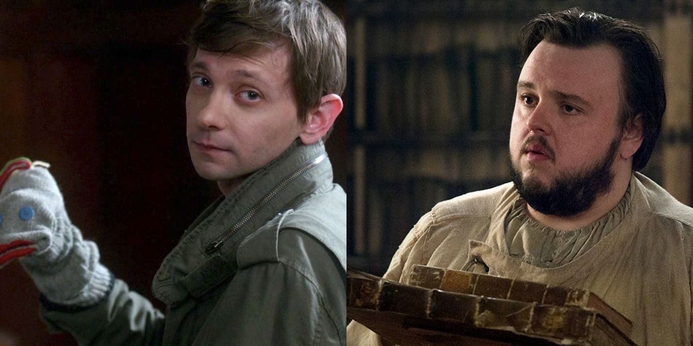 Split image of Garth &amp; Samwell Tarly in Supernatural and Game of Thrones