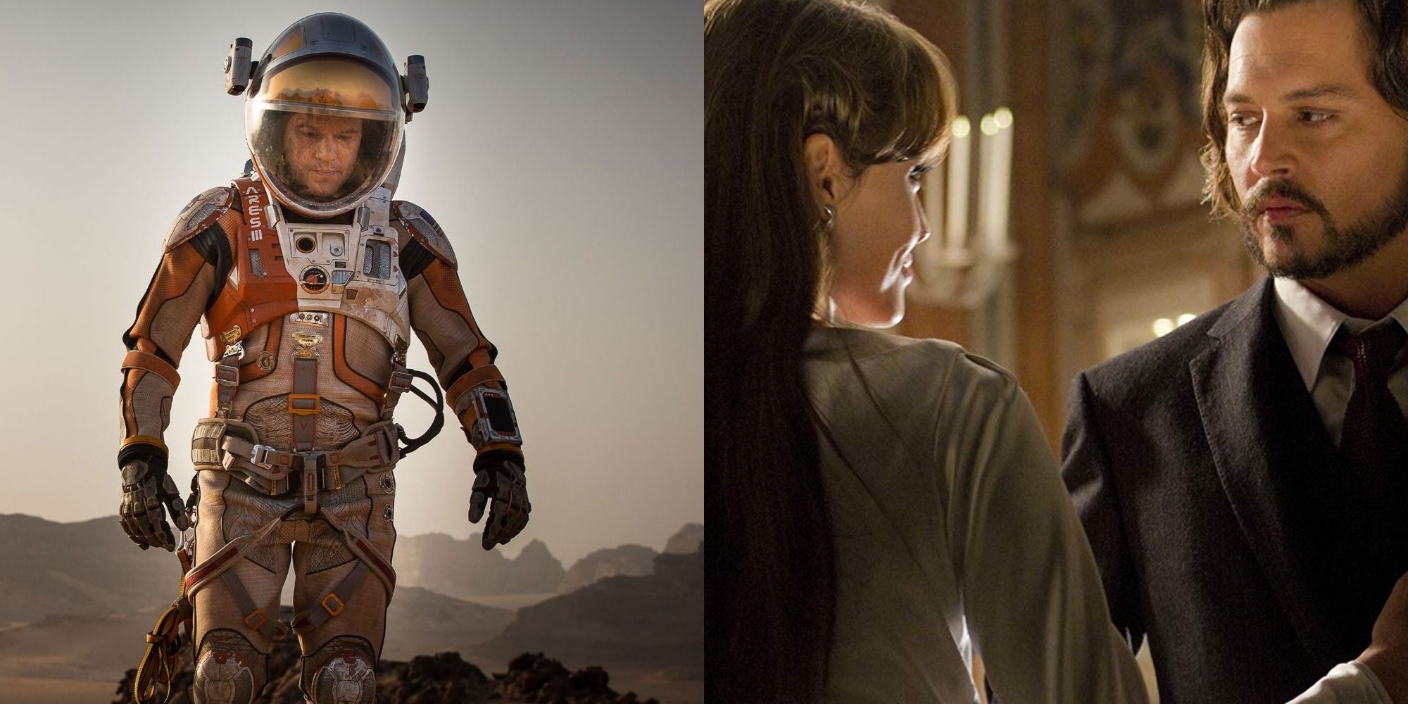 Split image of the Martian and The Tourist