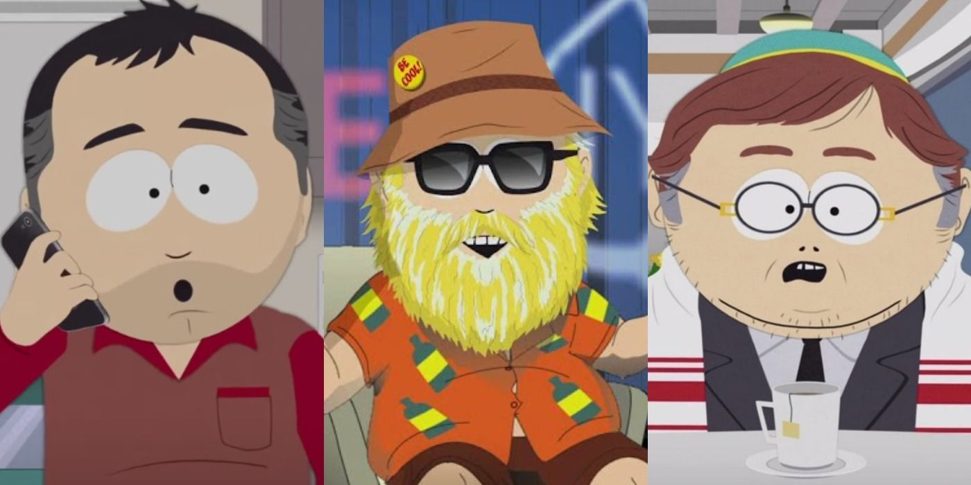 Split image of Stan, Kenny, and Cartman in South Park Post Covid.