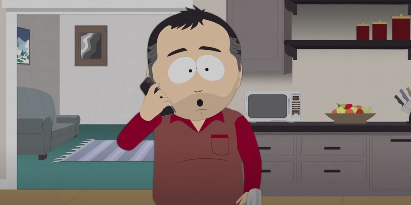 Stan Marsh talking on the phone in a room in South Park Post Covid.