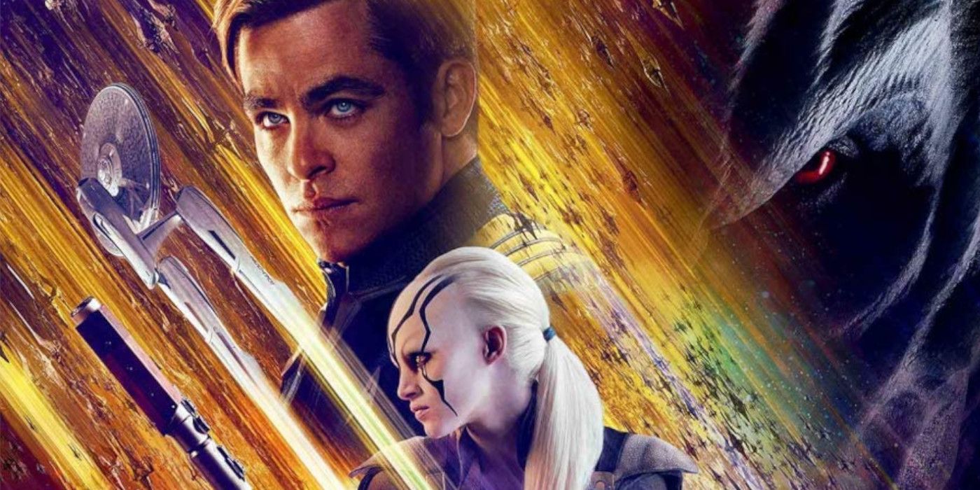 Kirk, Krull and Jaylah on the Star Trek Beyond Poster