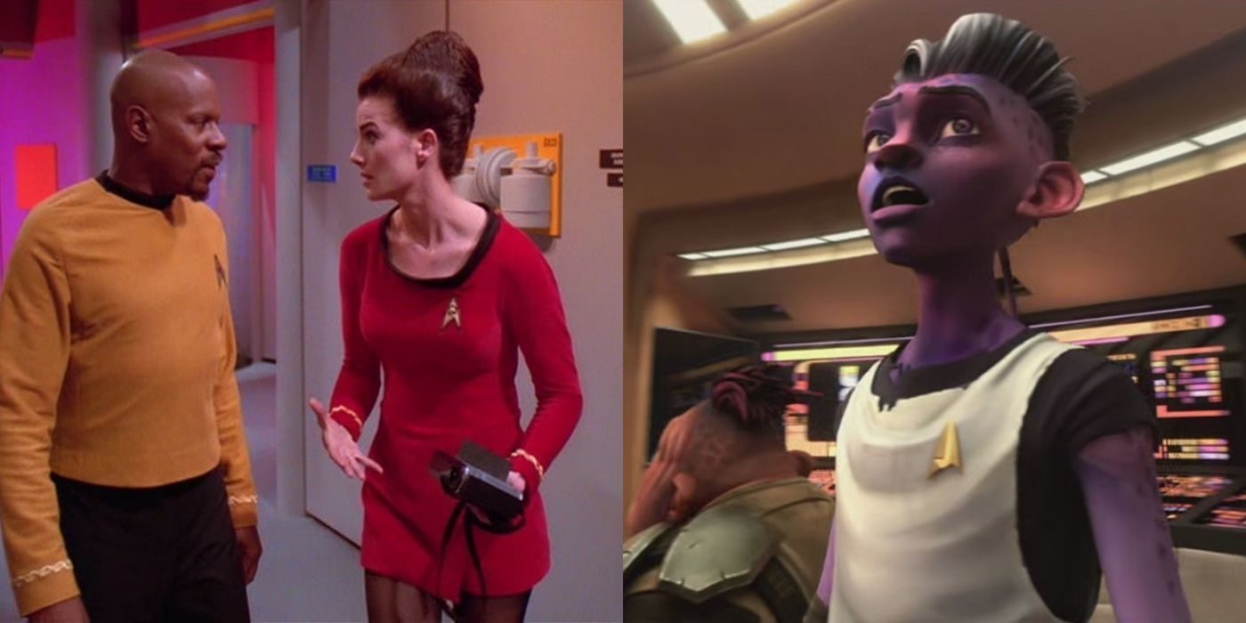 Split image of DS9 and Prodigy Star Trek
