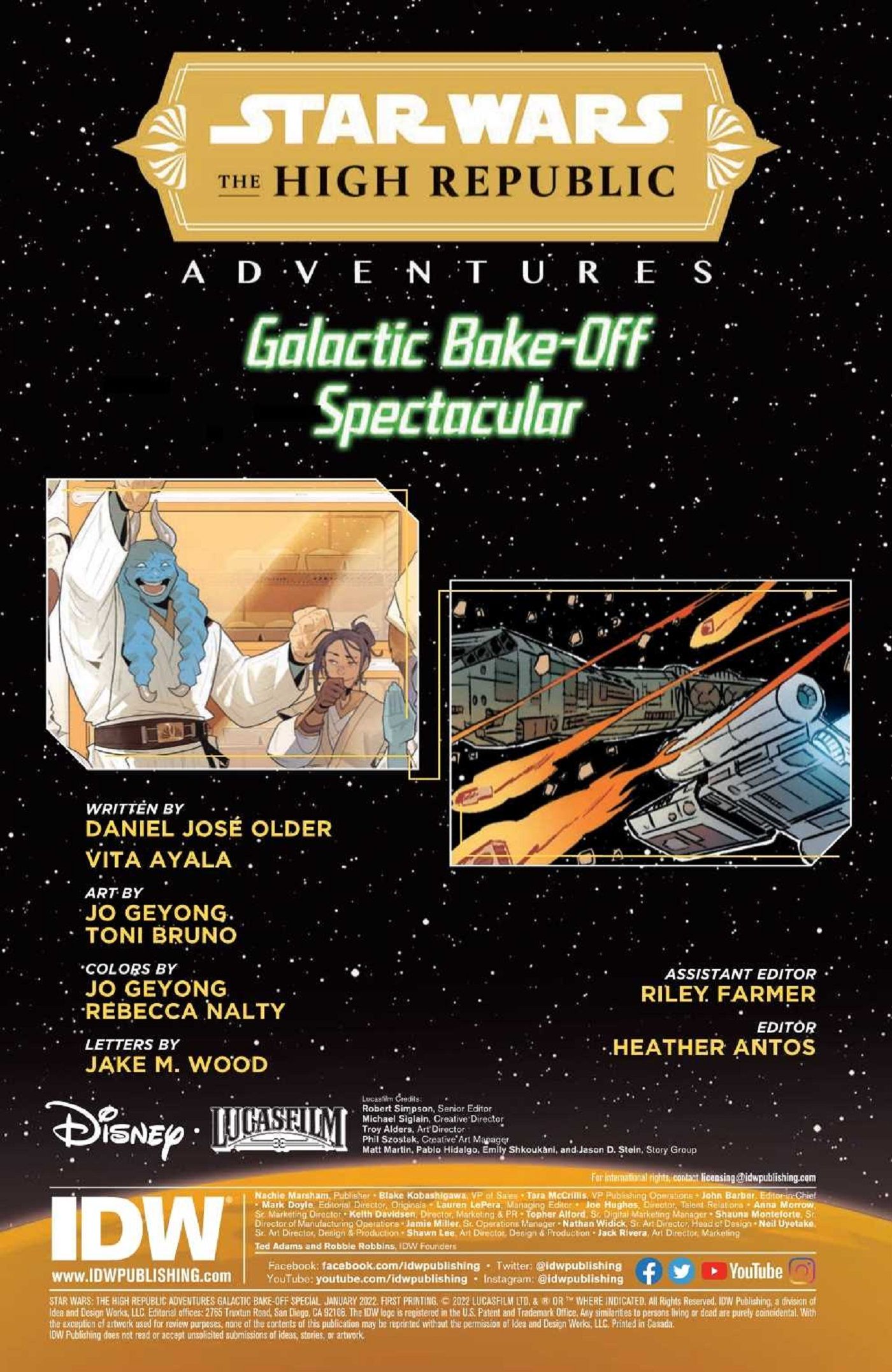 Star Wars Galactic Bake-Off Spectacular Credits Page
