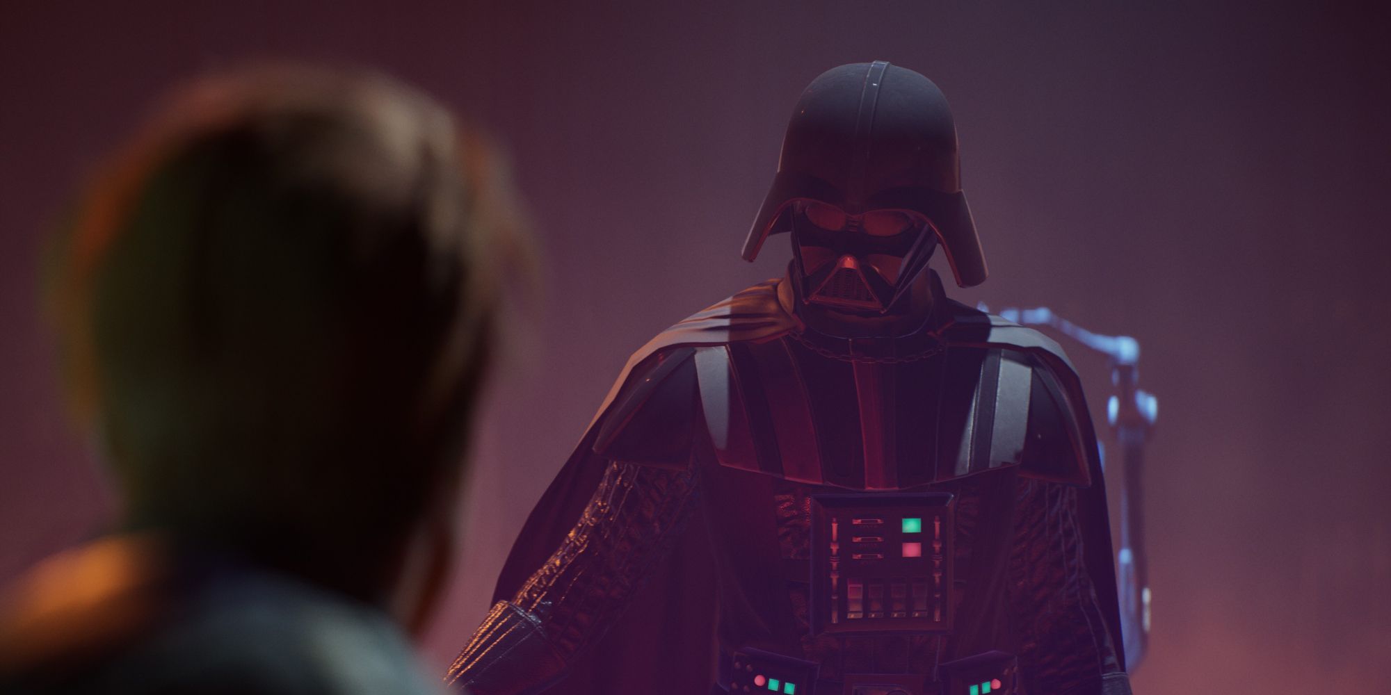 Darth Vader threatening Cal Kestis in Star Wars Jedi Fallen Order