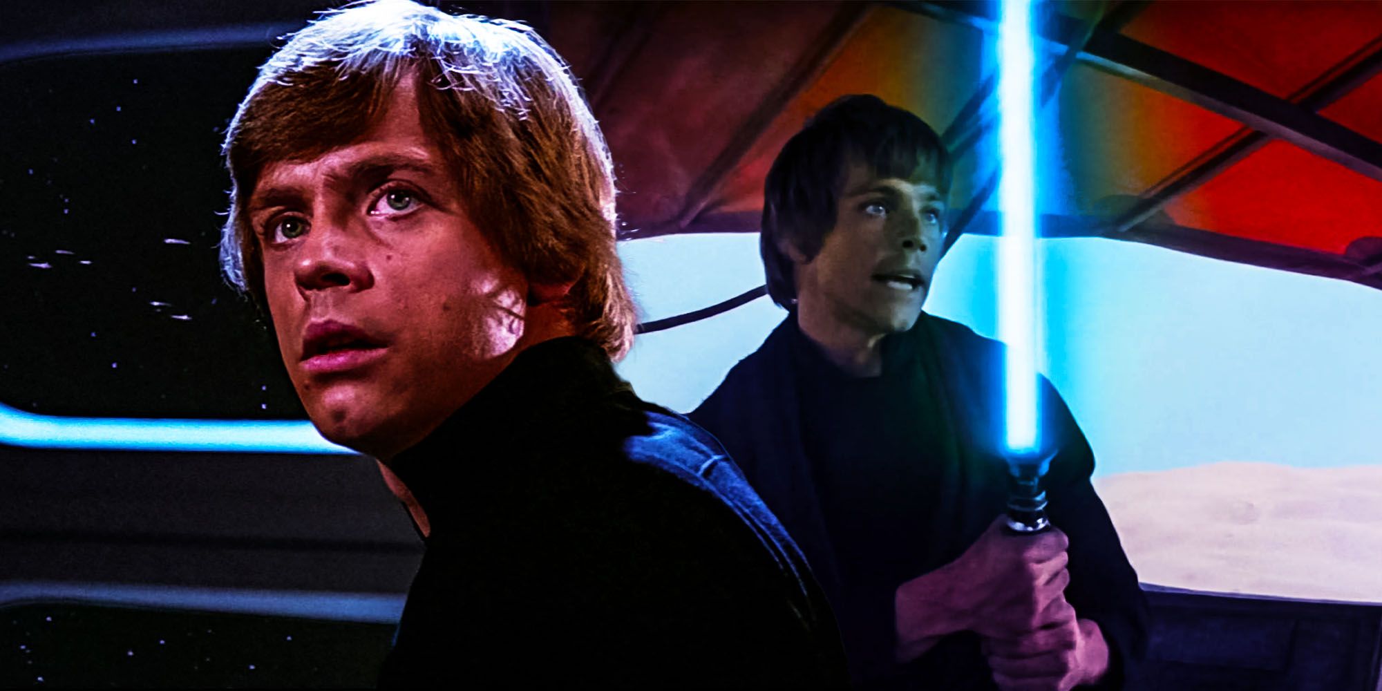 Star wars return of the Jedi Luke skywalker had lightsaber color changed