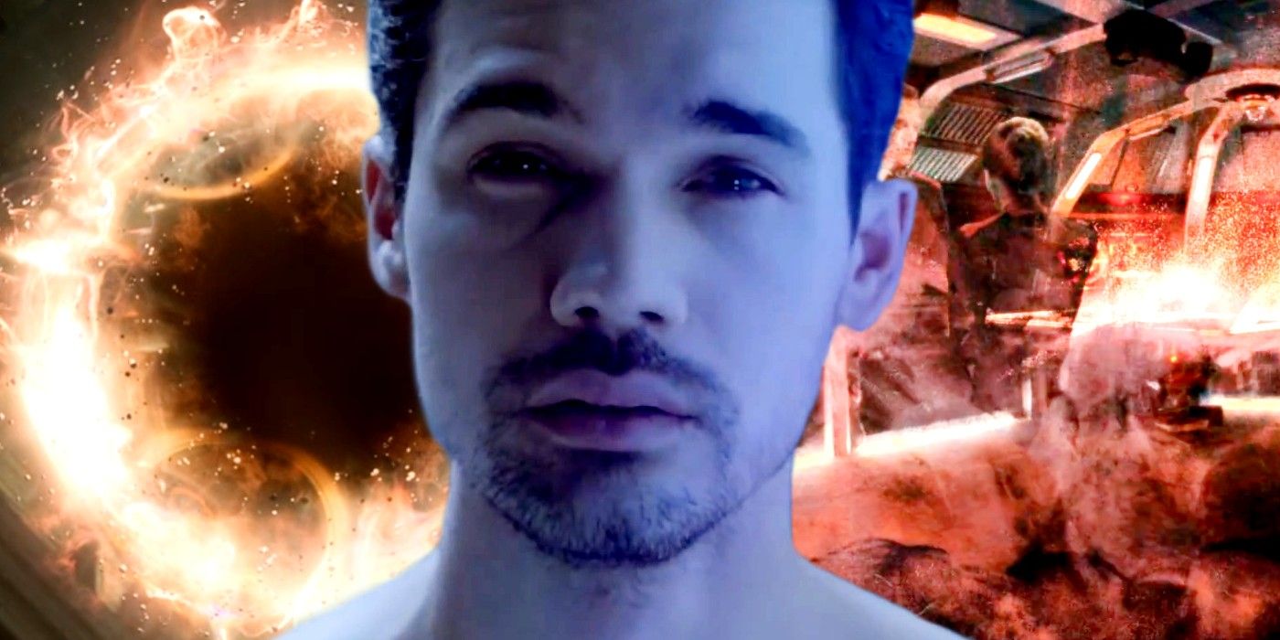 Steven Strait as Holden and ring entities in Expanse