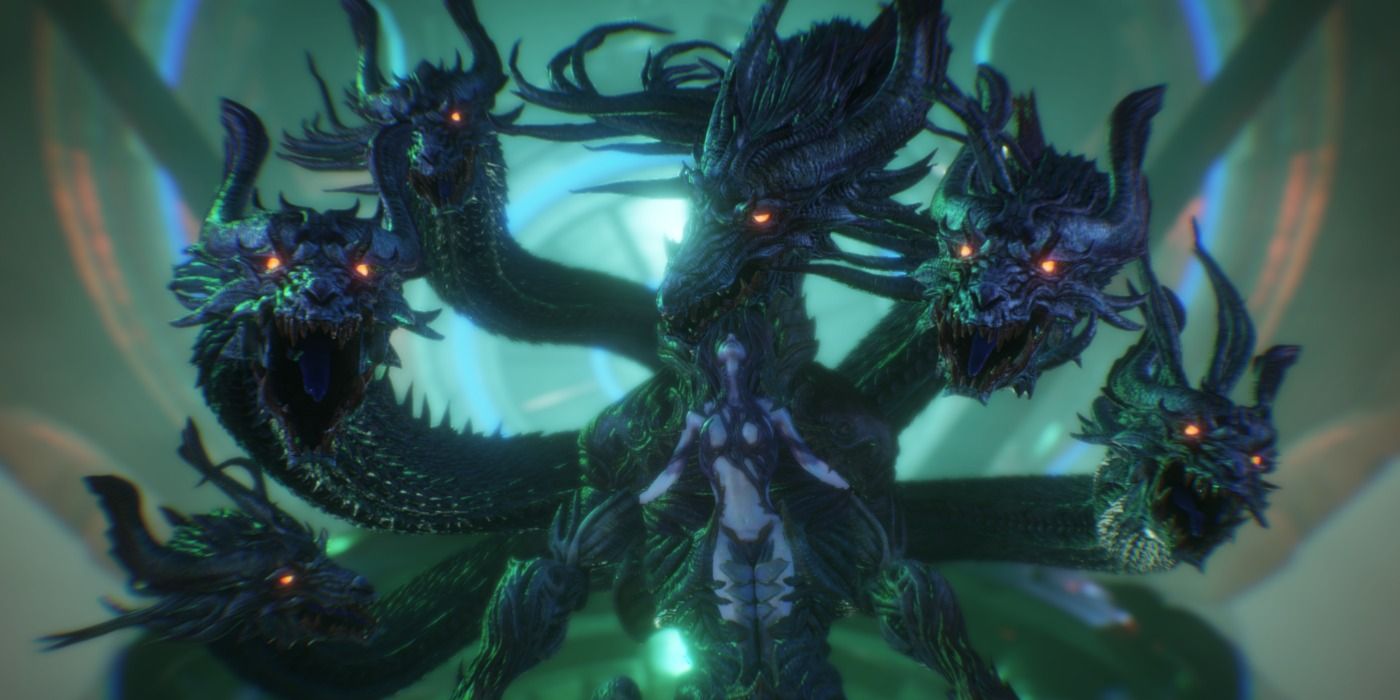 Tiamat's new design from Final Fantasy Origin has a woman on it.