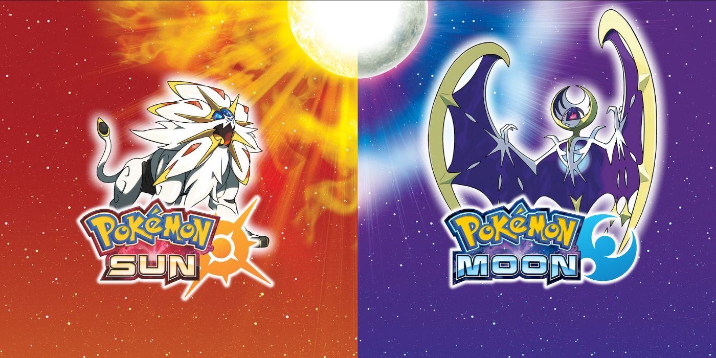 Split image showing covers for Pokémon Sun &amp; Moon.
