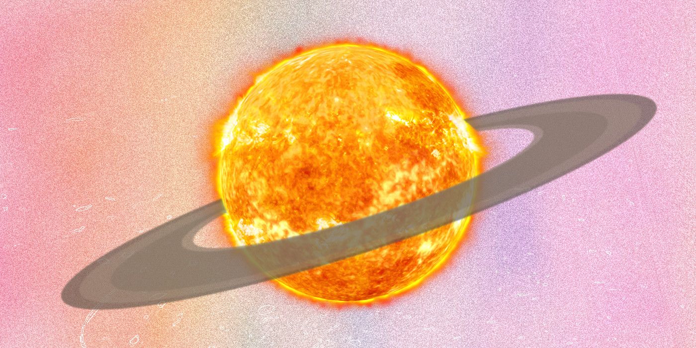 Sun with Saturn like rings