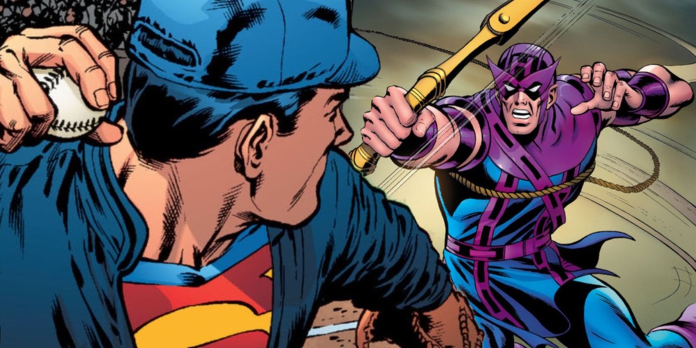 Superman and Hawkeye DC Comics Marvel