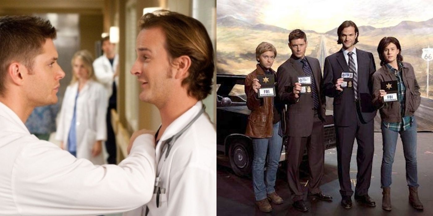 Split image of Supernatural's Changing Channels and Fan Fiction