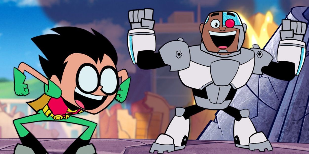 Robin and Cyborg from Teen Titans GO! To the Movies