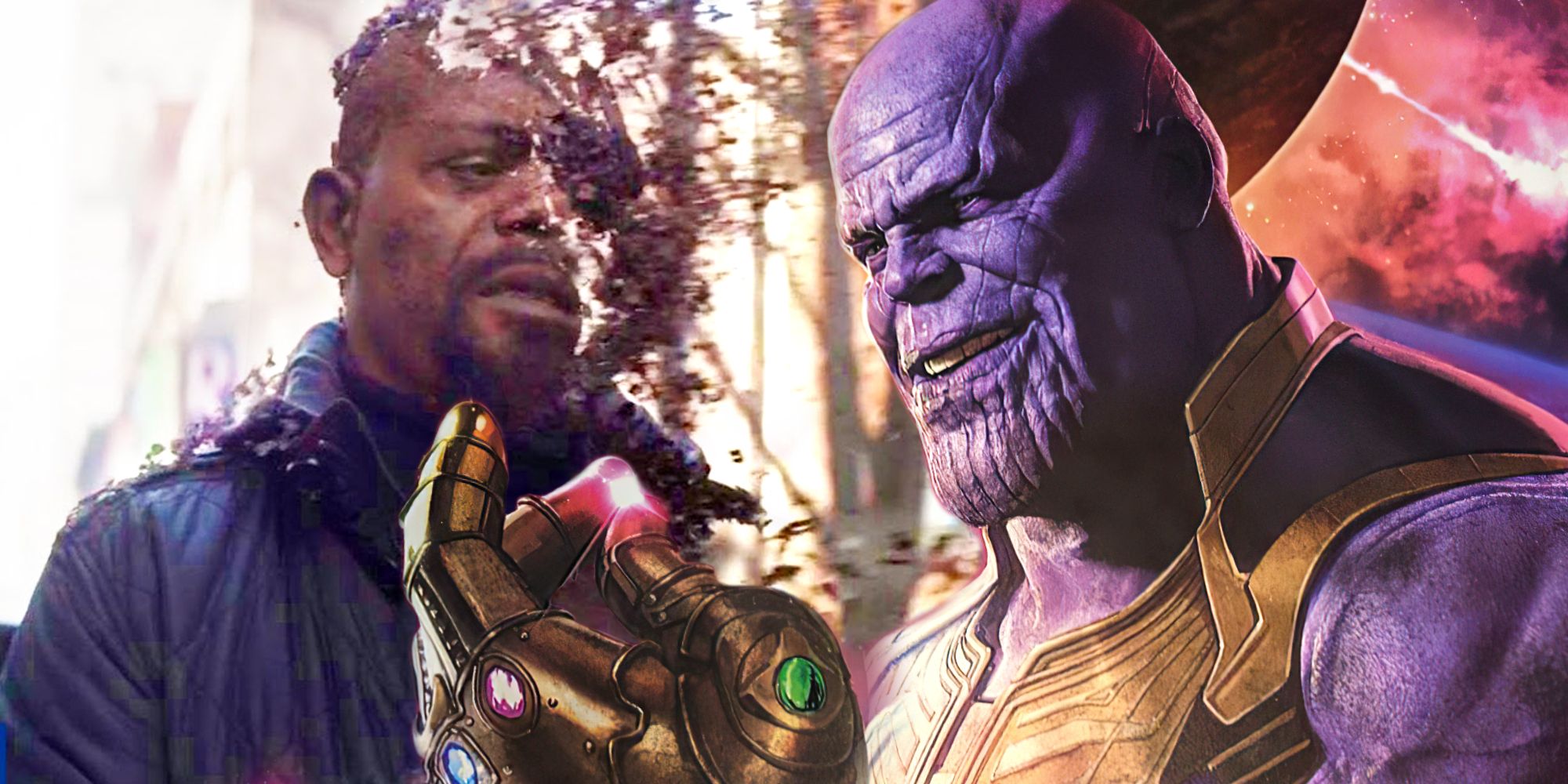 Thanos Snaps Nick Fury in Avengers Infinity War