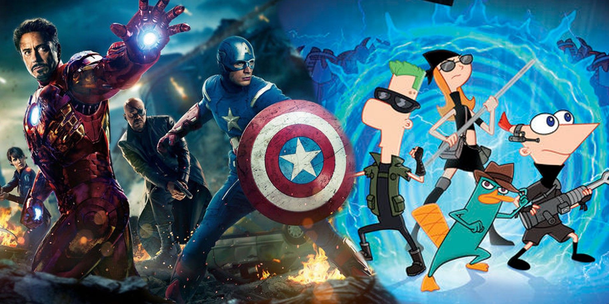 Movie Zone 😄🤠🧐 The Avengers Movie Similarities Called Out By Phineas And Ferb Creator