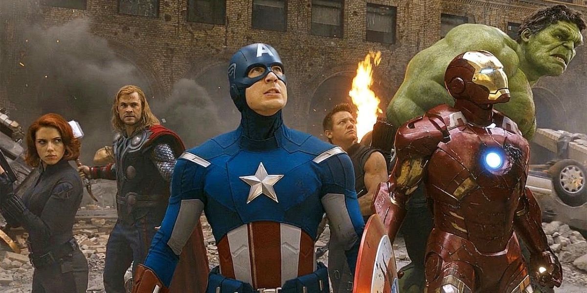 The Avengers assembled to fight in The Avengers 2012