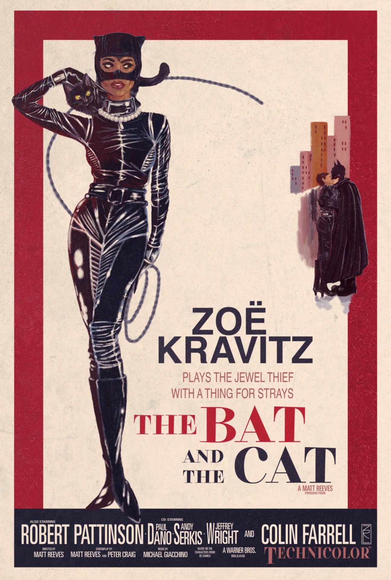 The Bat and The Cat Fan Poster