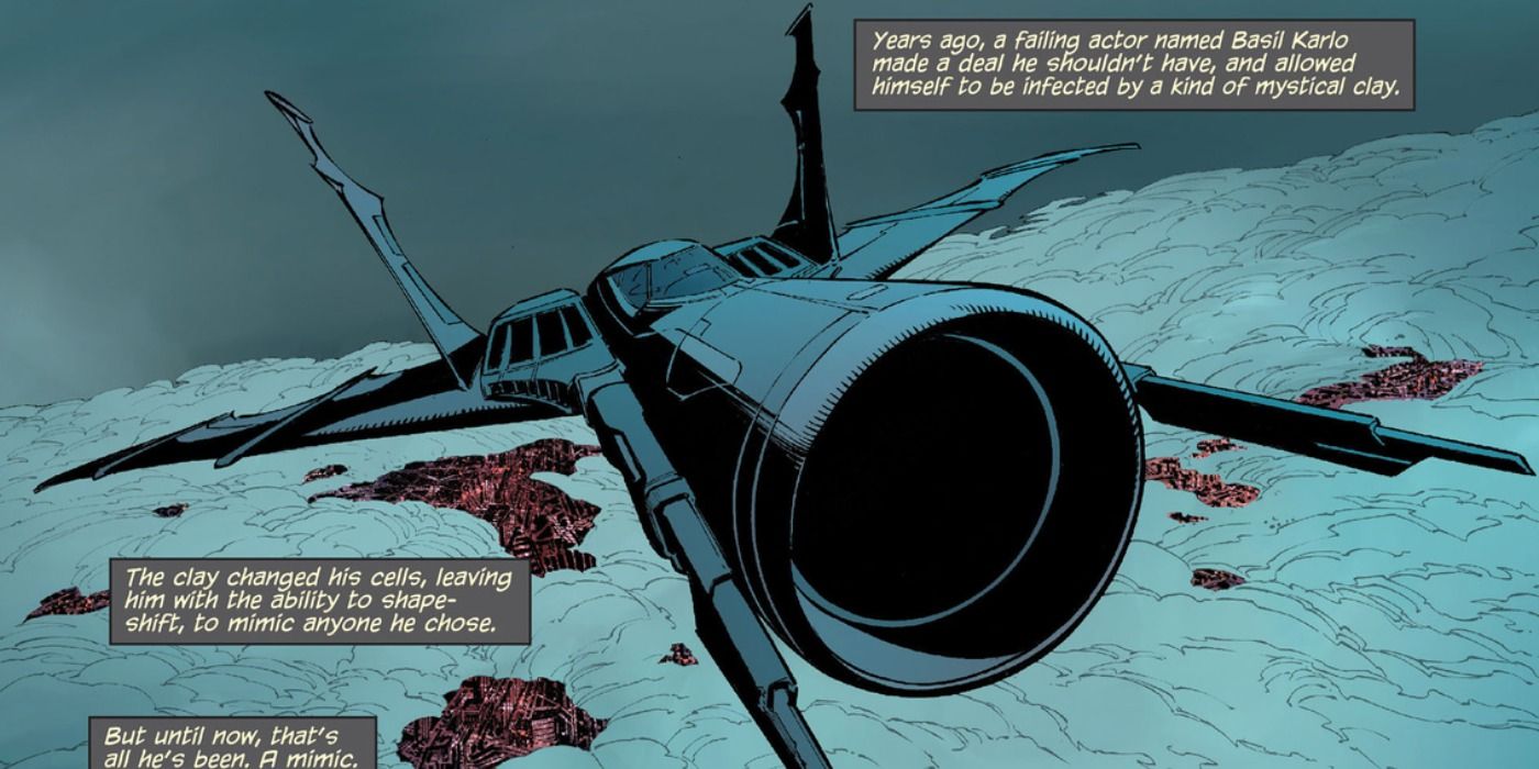 The Batplane flies in DC Comics.