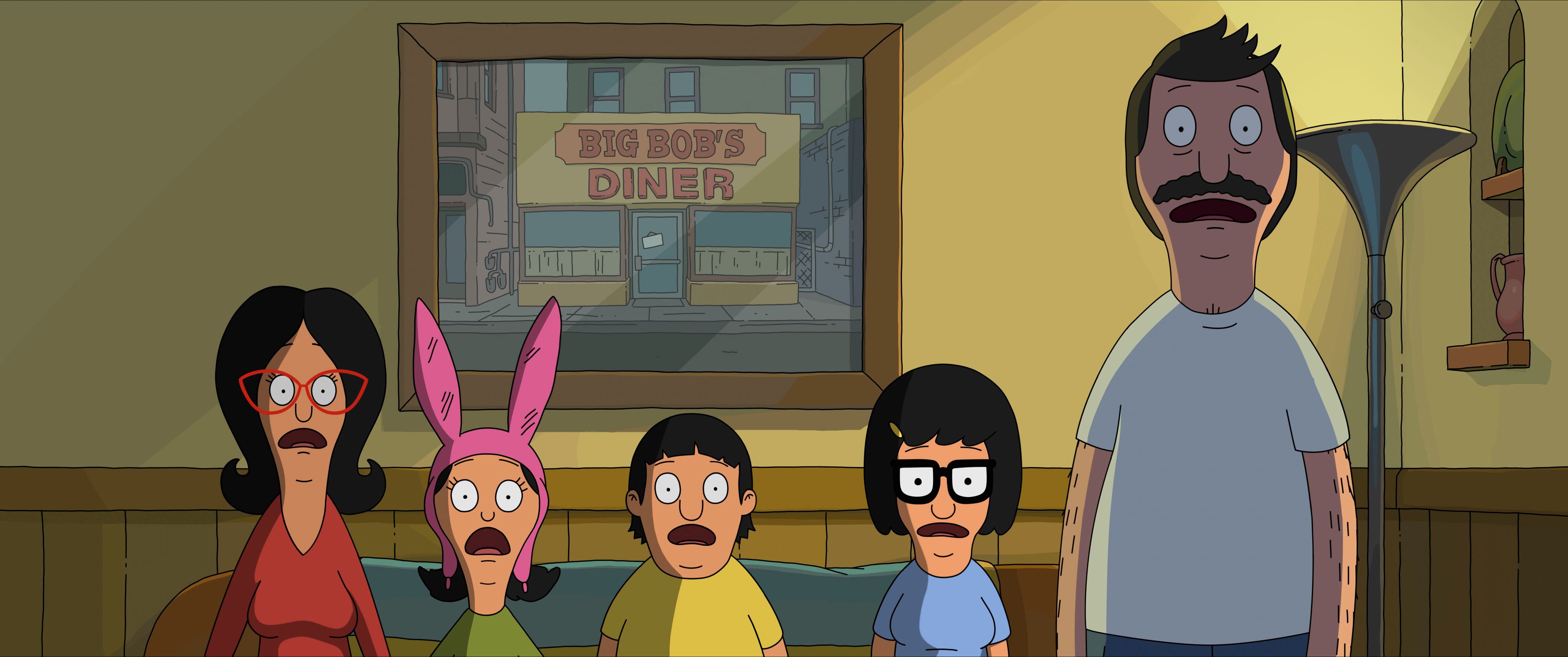 The Belcher Family in The Bob's Burgers Movie