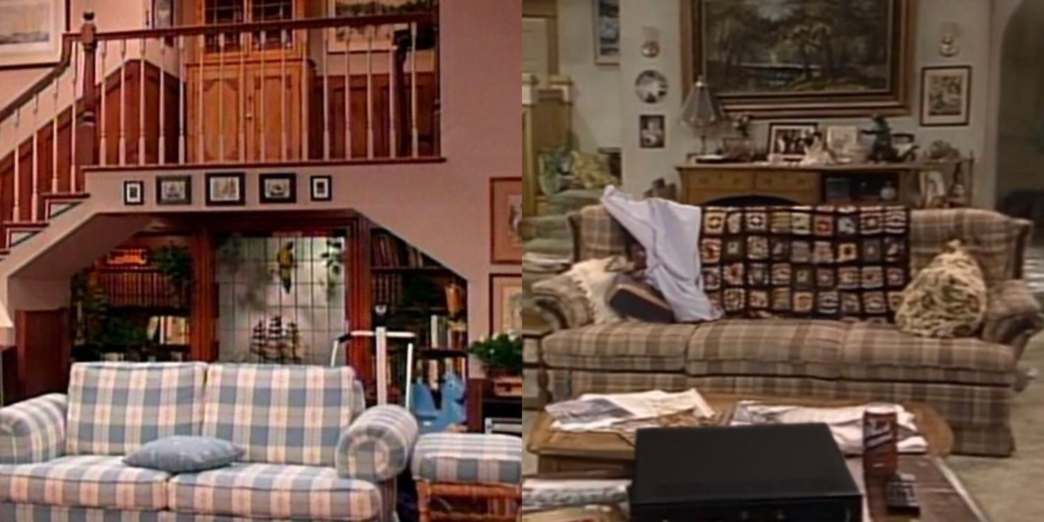 The Full House living room and the Roseanne living room