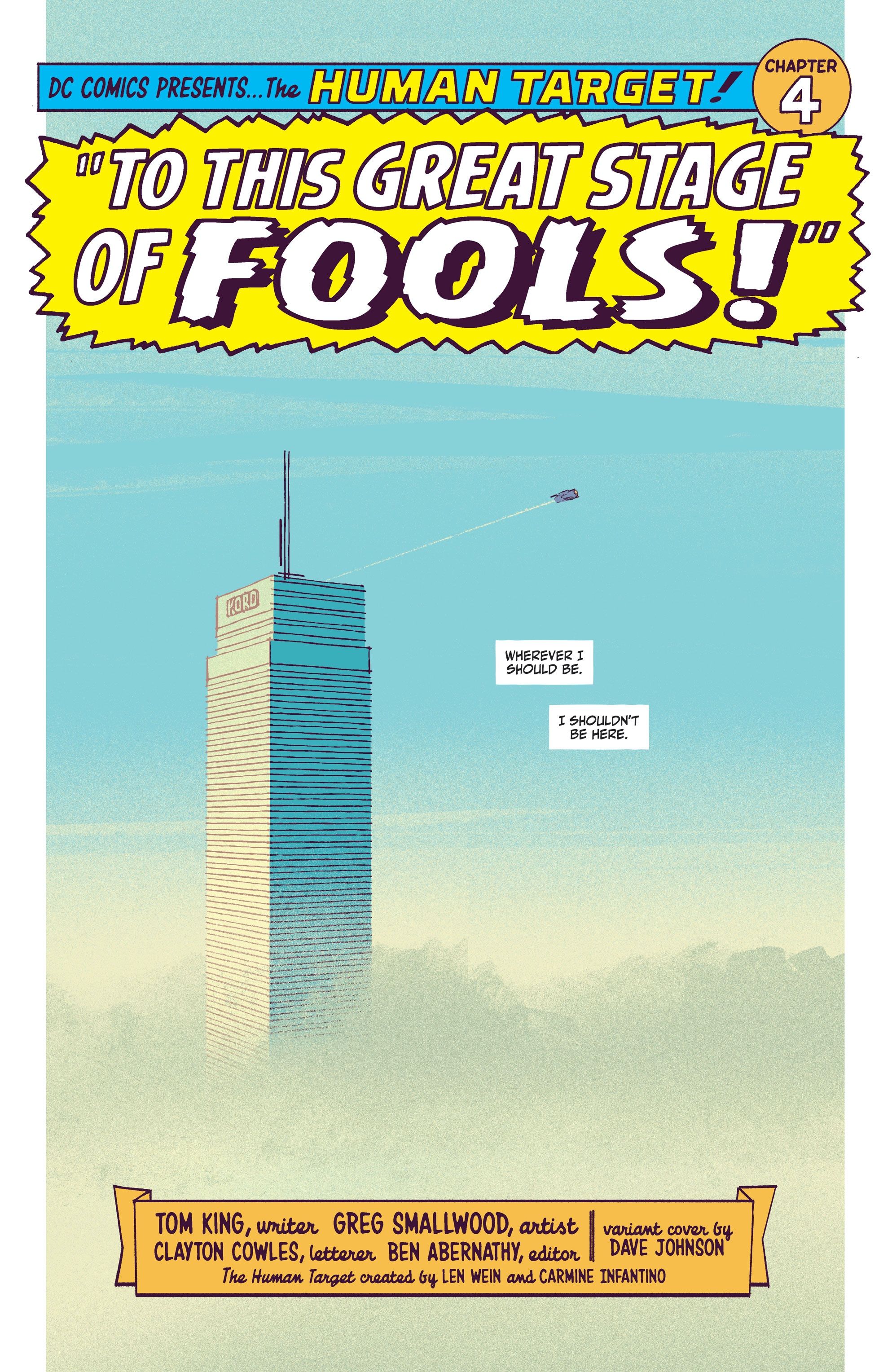 Human Target preview page