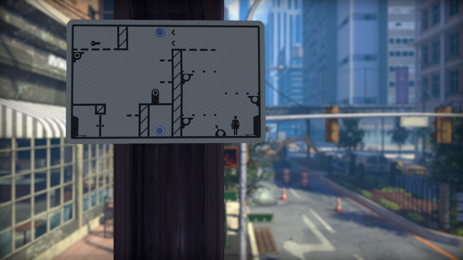 Pedestrian Downtown City Level Puzzle