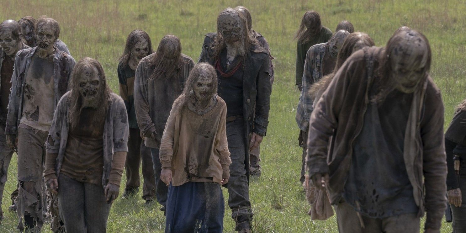 The walking dead zombies on the prowl