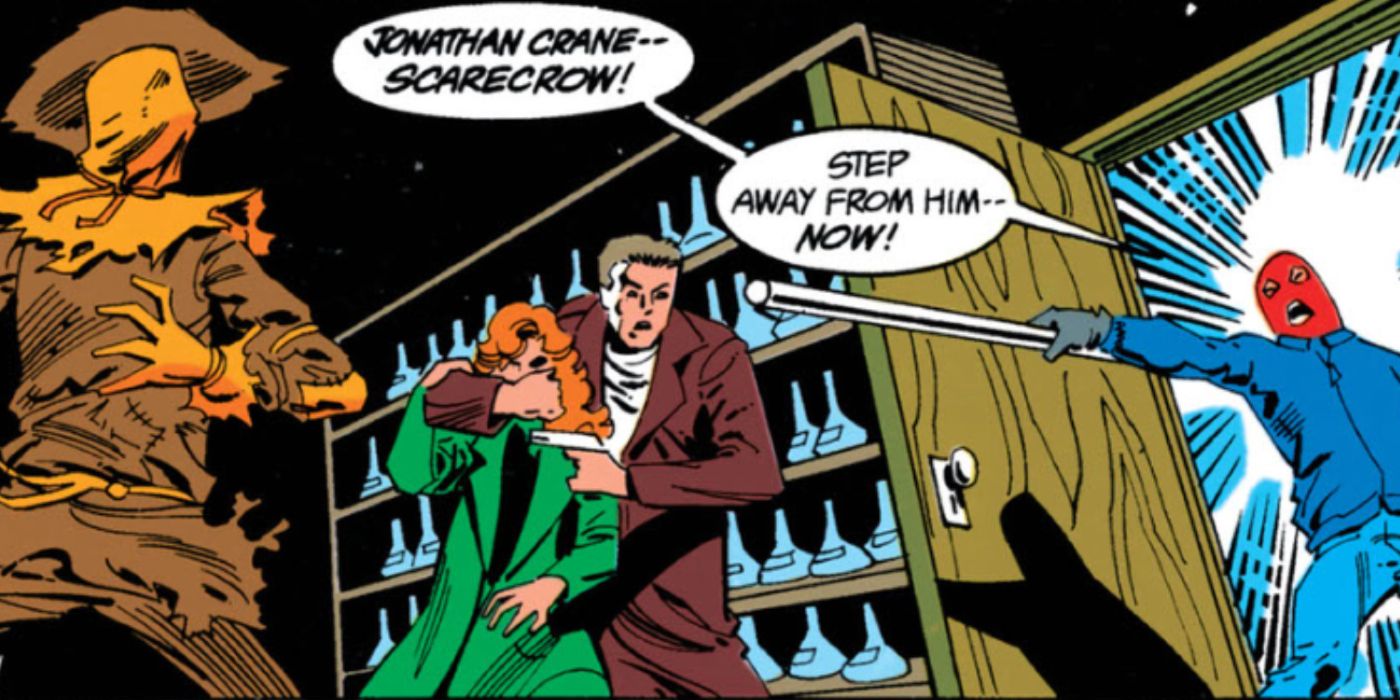 Tim Drake saves Batman from Scarecrow in Batman #457.