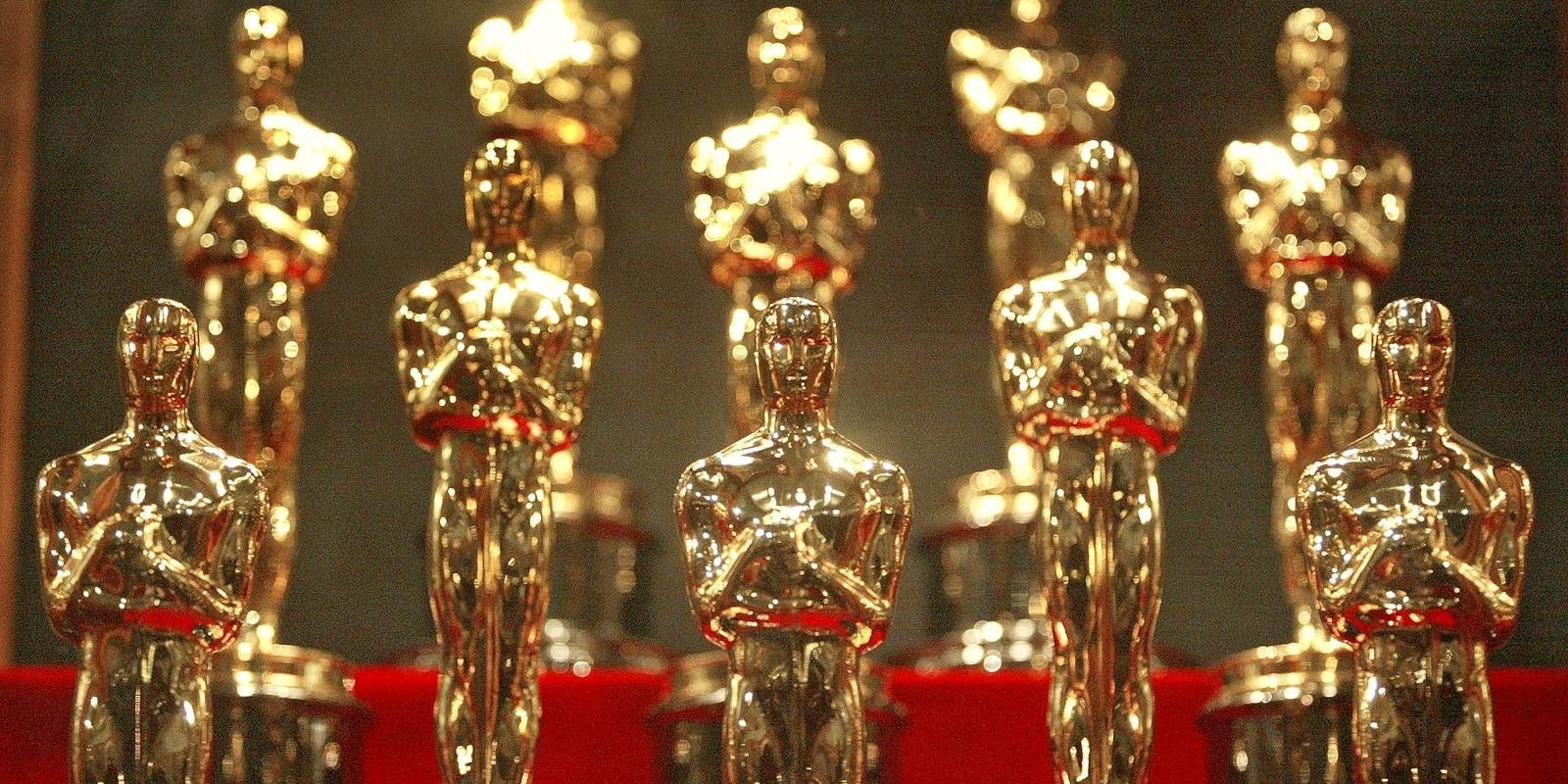 Tom Holland Oscars Host Statuettes