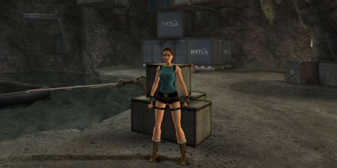 Lara Croft em Natla's Mines no aniversário de Tomb Raider