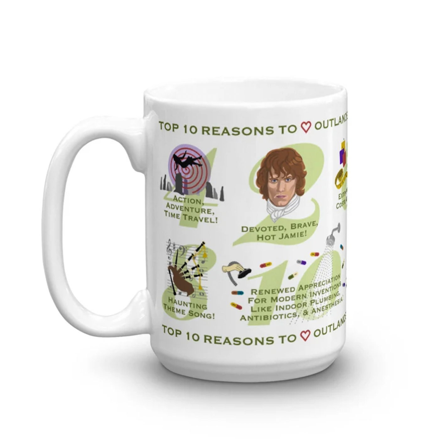 Top Ten Reasons To Love Outlander mug
