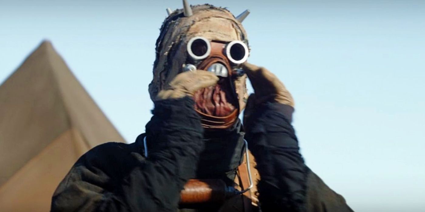 Tusken Raider in The Book of Boba Fett calling out to someone