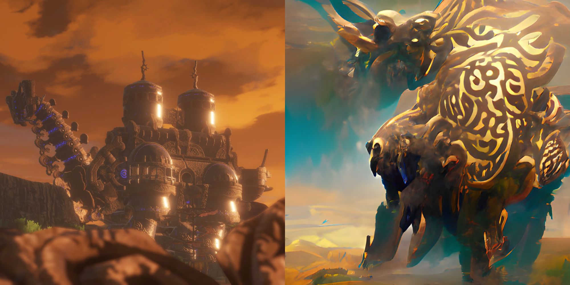 BOTW S Divine Beasts Drawn By AI Become Epic Fantasy Art   Vah Naboris Drawn By AI 