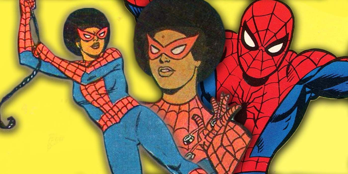Valerie the Librarian as Spider-Woman in Marvel Comics