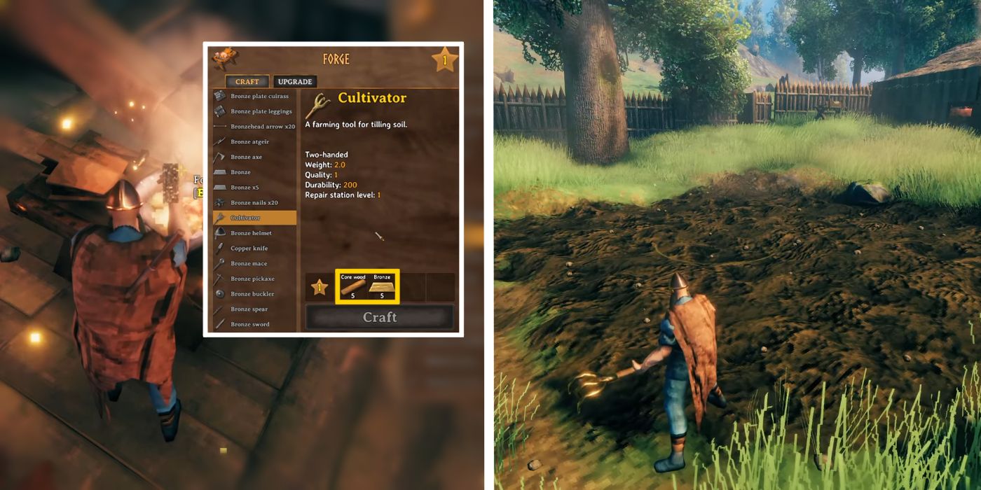 Valheim How to Craft and Use a Cultivator