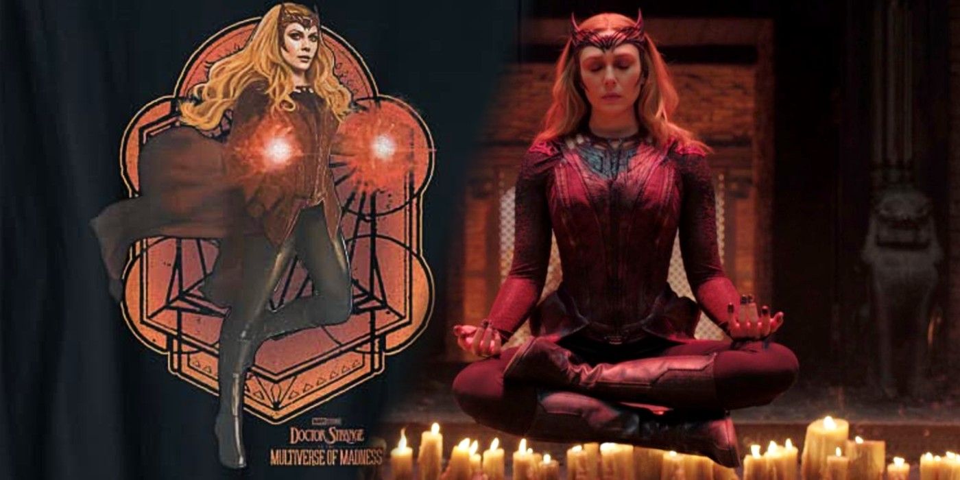 Wanda Scarlet Witch costume on Doctor Strange 2 merchandise