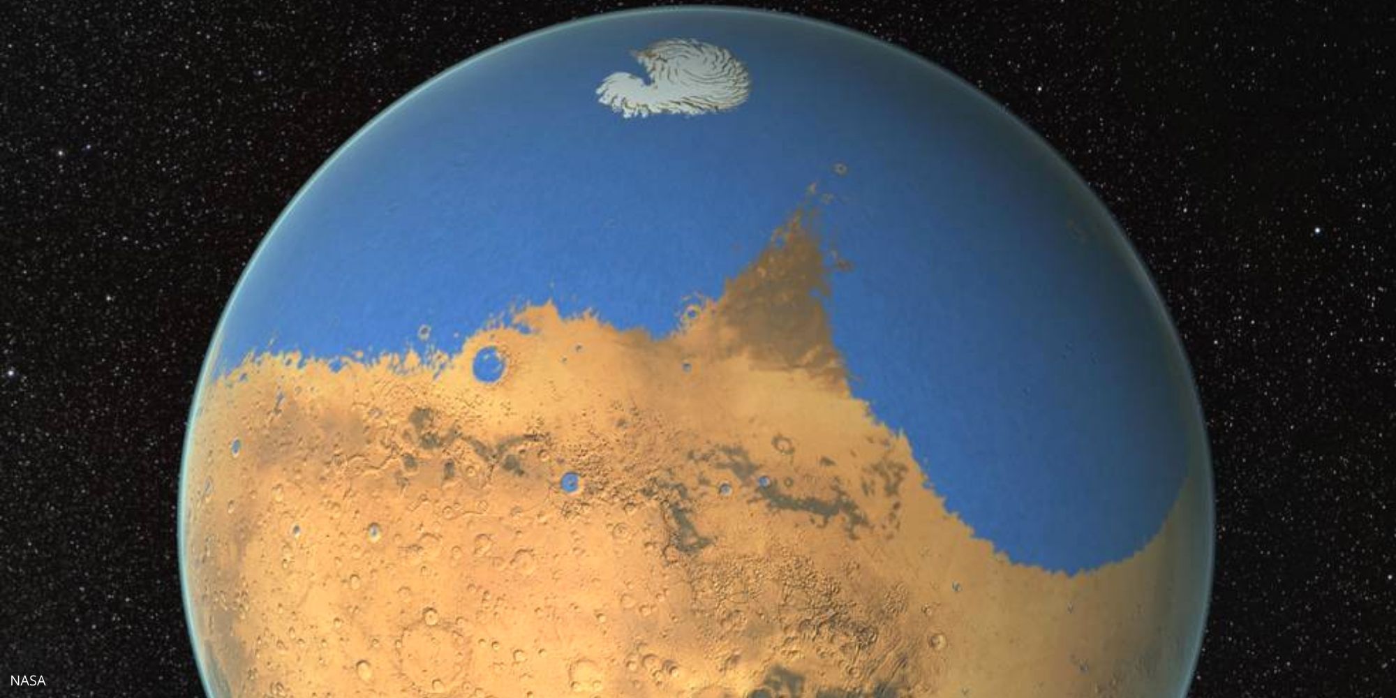 Water bodies on Mars
