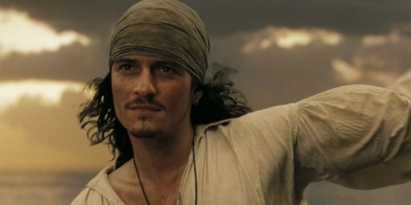 Will Turner with wind blowing on his face in At World's End Post Credit Scene