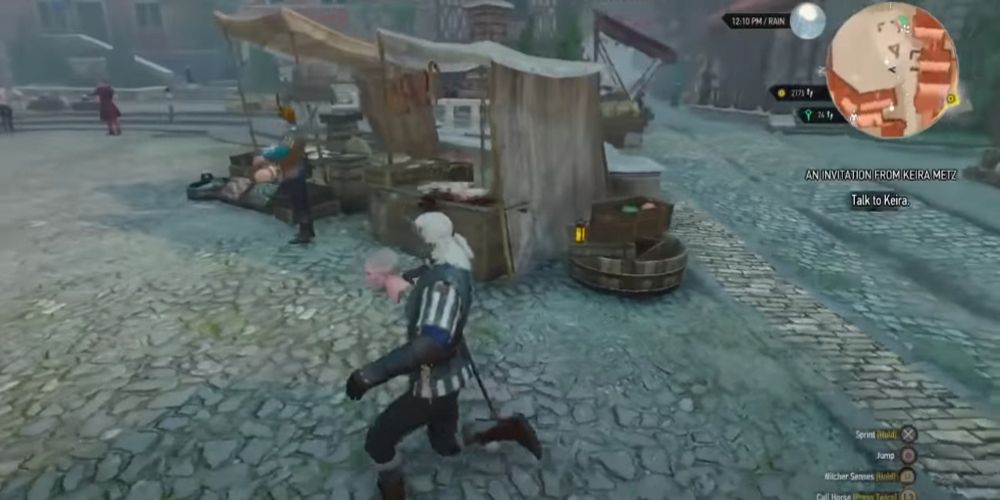 Geralt runs around with his head detached in Witcher 3
