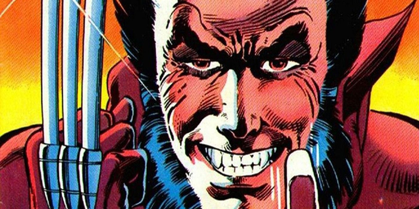 A grinning Wolverine his adamantium claws drawn